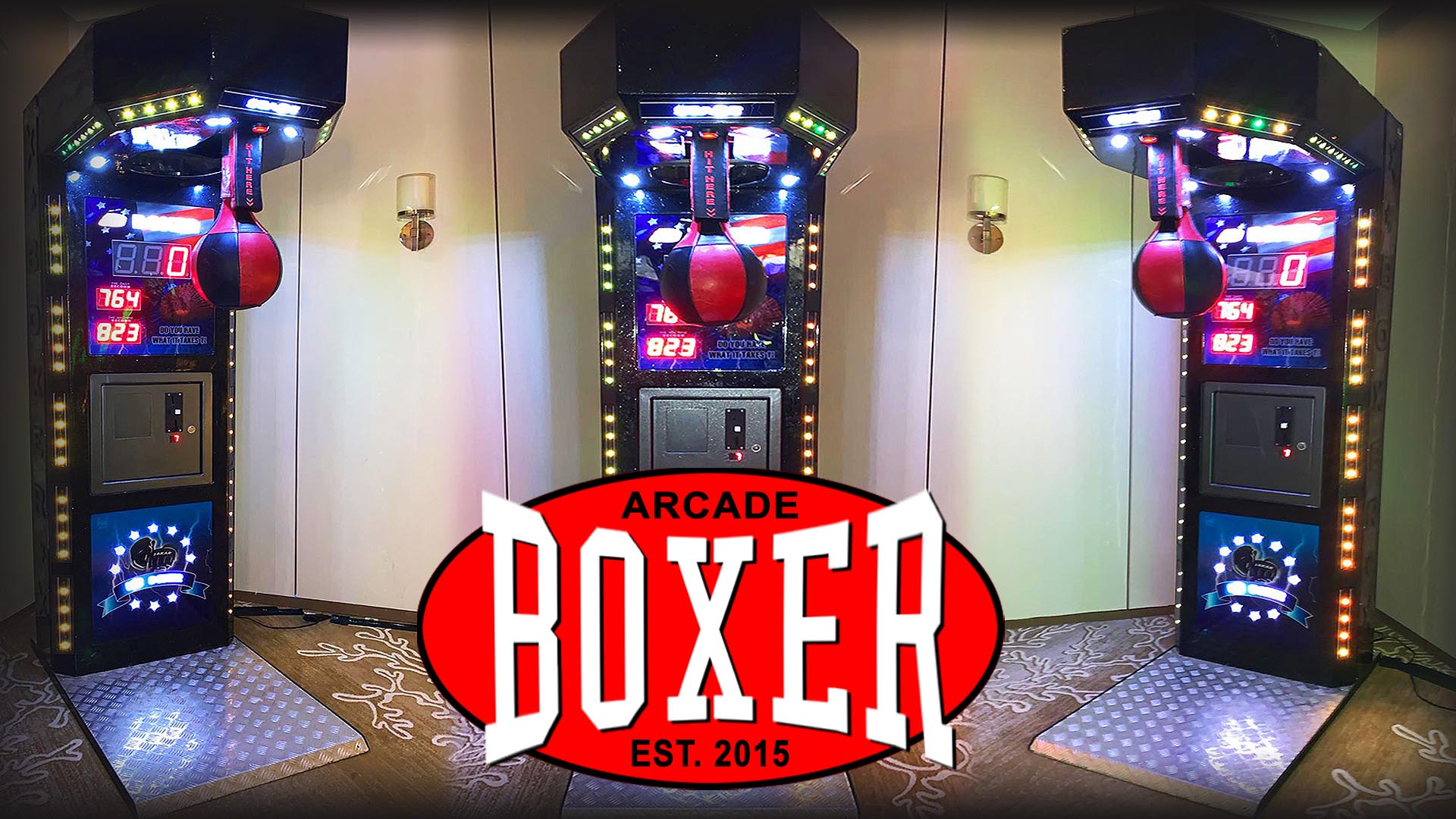 boxer punching arcade machine rental in florida